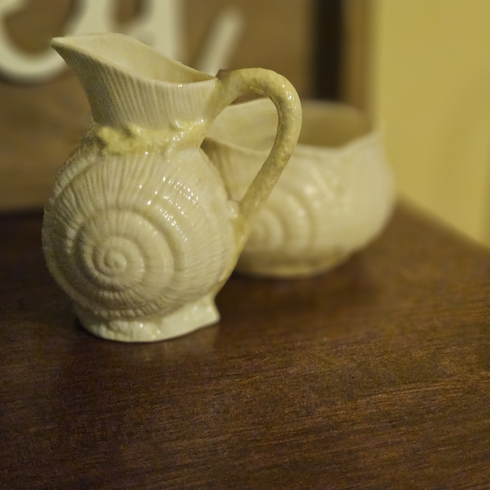 Belleek Toy Nautilus Shell Set